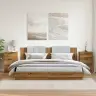 Naktsskapīši 2 Gab. Koka Krāsa 40X36X65 Cm Inženierijas Koks Vidaxl