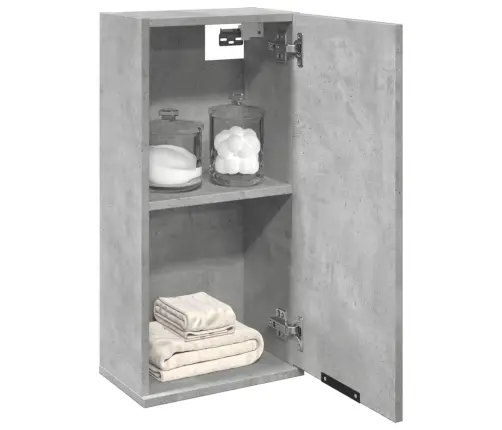 Vannasistabas Sienas Skapītis, Betona Pelēks, 32X20X67 Cm Vidaxl