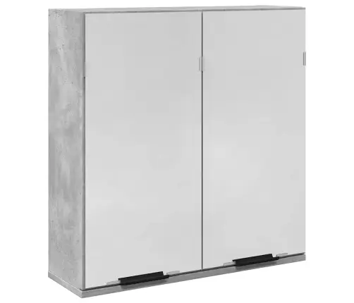 Vannasistabas Spoguļskapītis, Pelēks, 64X20X66,5 Cm Vidaxl