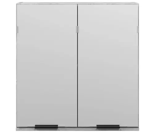 Vannasistabas Spoguļskapītis, Pelēks, 64X20X66,5 Cm Vidaxl