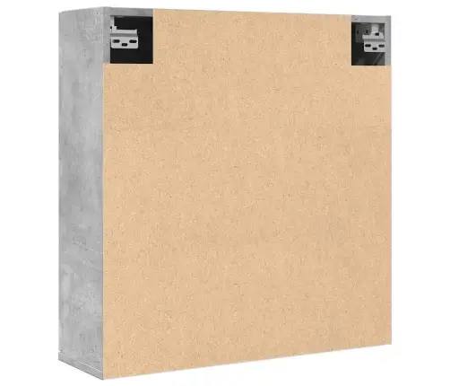 Vannasistabas Spoguļskapītis, Pelēks, 64X20X66,5 Cm Vidaxl