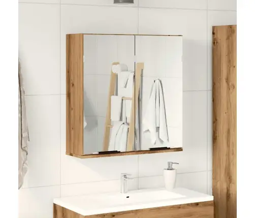 Veidrodinė Vonios Spintelė, Artisano, 64X20X66,5cm Mediena
