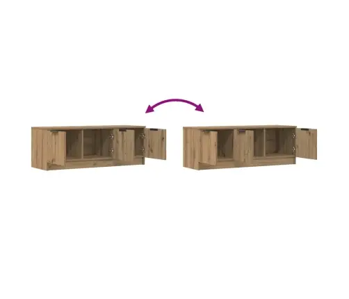 Tv Skapītis, Koka Krāsā, 102X35X36,5 Cm, Inženierijas Koks Vidaxl