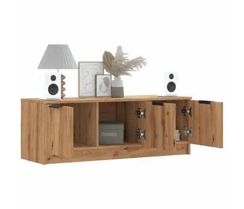 Tv Skapītis, Koka Krāsā, 102X35X36,5 Cm, Inženierijas Koks Vidaxl