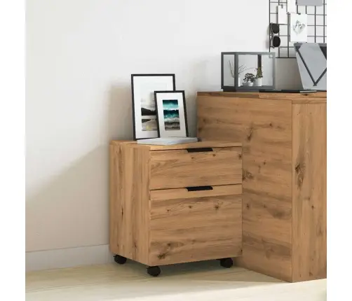 Mobili Dokumentų Spinta Su Ratukais Artisan Ąžuolas 45X38X54 Cm