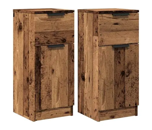 Šoninės Spintelės, 2Vnt., Medienos, 30X30X70cm Mediena