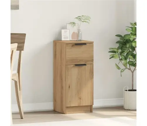 Kumode, Koka Krāsā, 30X30X70 Cm, Inženierijas Koks Vidaxl