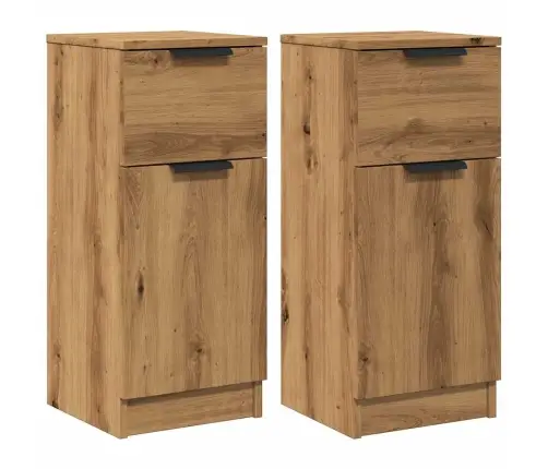 Puhvetkapid 2 Tk Artisan Oak 30X30X70 Cm Engineered Wood