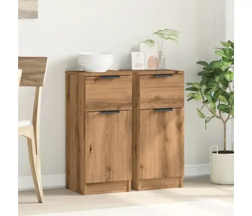 Puhvetkapid 2 Tk Artisan Oak 30X30X70 Cm Engineered Wood