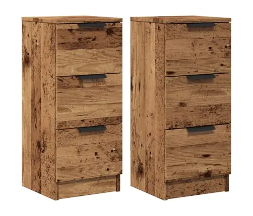Šoninės Spintelės, 2Vnt., Medienos, 30X30X70cm Mediena