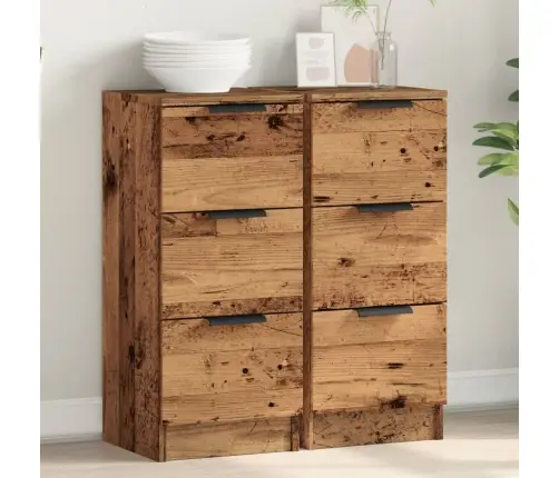 Šoninės Spintelės, 2Vnt., Medienos, 30X30X70cm Mediena