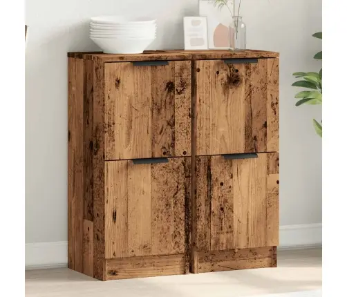 Kumodes, 2 Gab., Veca Koka, 30X30X70 Cm, Inženierijas Koks Vidaxl Kumodes, 2 Gab., Veca Koka, 30X30X70 Cm, Inženierijas Koks Vidaxl