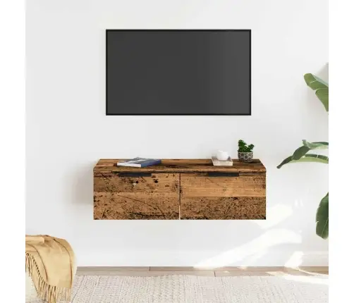 Sienas Skapītis, Veca Koka, 68X30X20 Cm, Inženierijas Koks Vidaxl