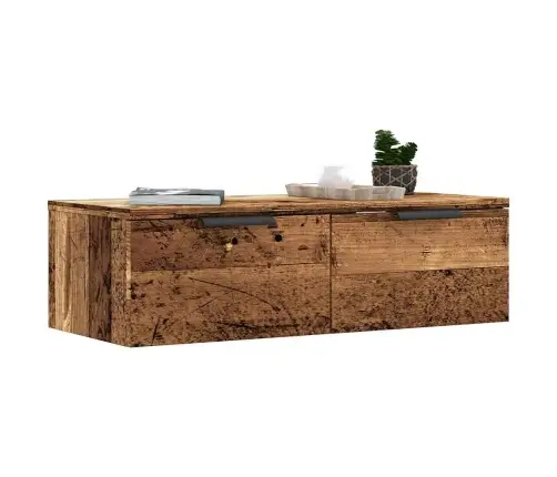 Sienas Skapītis, Veca Koka, 68X30X20 Cm, Inženierijas Koks Vidaxl