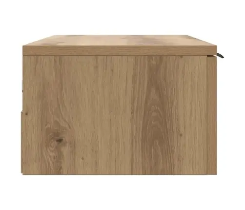 Sienas Skapītis, Koka Krāsa, 68X30X20 Cm, Inženierijas Koks Vidaxl