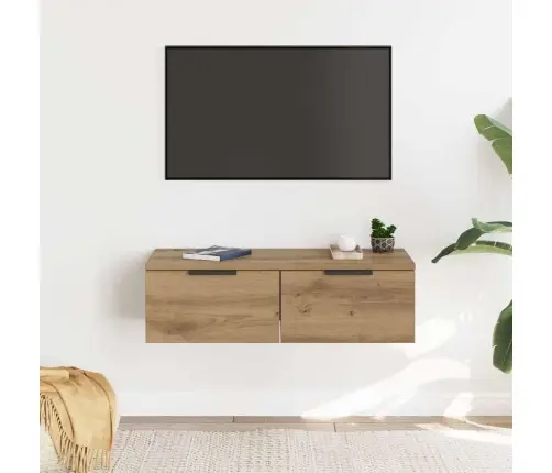 Sienas Skapītis, Koka Krāsa, 68X30X20 Cm, Inženierijas Koks Vidaxl