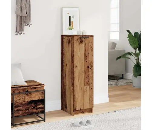 Apavu Skapītis, Veca Koka, 29,5X35X100,5 Cm, Konstruēts Koks Vidaxl