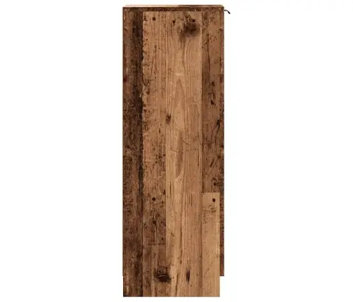 Apavu Skapītis, Veca Koka, 29,5X35X100,5 Cm, Konstruēts Koks Vidaxl