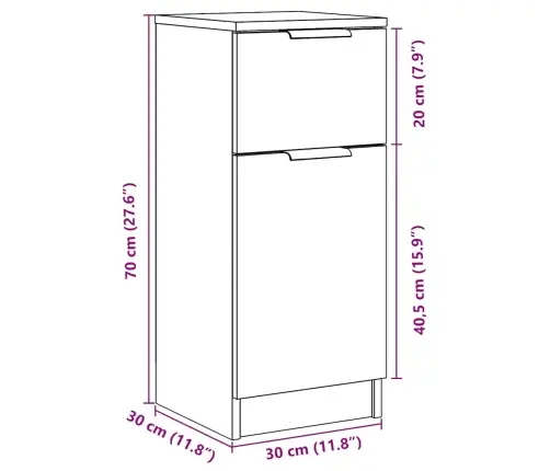 Spintelė Batams, Artisano, 29,5X35X100,5cm Apdirbta Mediena