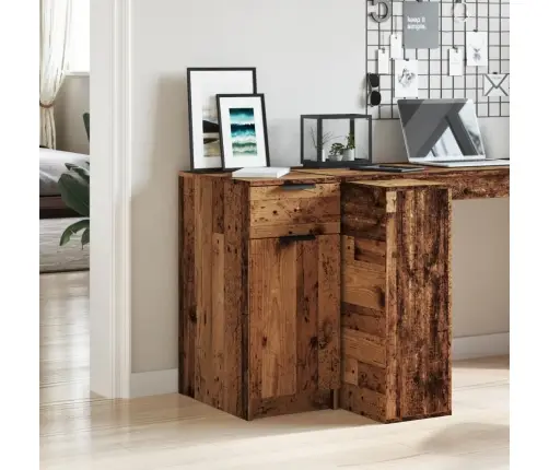 Rakstāmgalda Skapītis, Veca Koka, 33X50X75 Cm, Konstruēts Koks Vidaxl