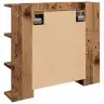 Spoguļskapis Ar Led Old Wood 70X16,5X60 Cm Vidaxl