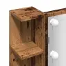 Spoguļskapis Ar Led Old Wood 70X16,5X60 Cm Vidaxl