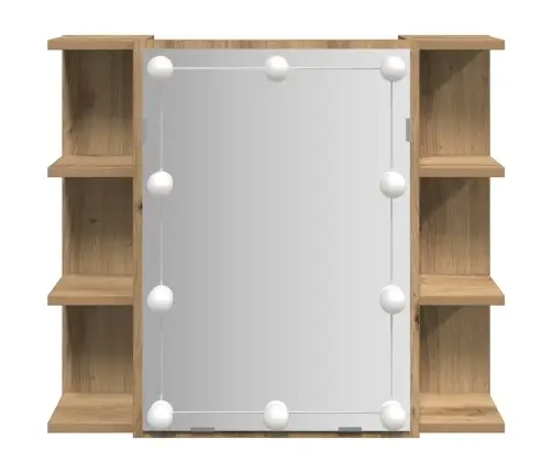 Spoguļskapis Ar Led Artisan Ozolu 70X16,5X60 Cm Vidaxl