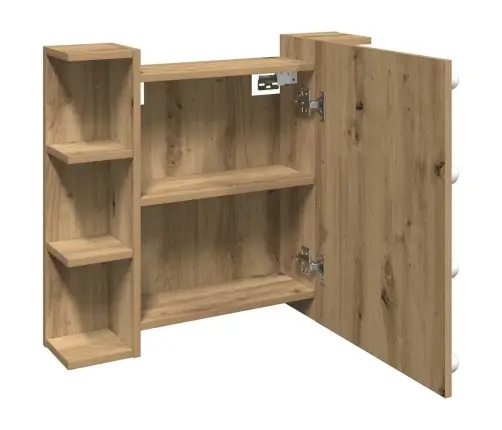 Spoguļskapis Ar Led Artisan Ozolu 70X16,5X60 Cm Vidaxl