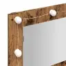 Spoguļskapis Ar Led Old Wood 90X31,5X62 Cm Vidaxl