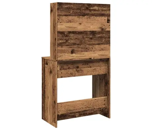 Tualetes Galdiņš Ar Spoguli Veca Koka 74,5X40X141 Cm Vidaxl