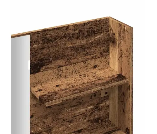 Tualetes Galdiņš Ar Spoguli Veca Koka 74,5X40X141 Cm Vidaxl