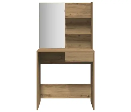 Tualetes Galdiņš Ar Spoguli Artisan Ozols 74,5X40X141 Cm Vidaxl