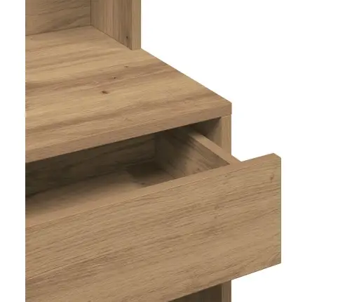 Tualetes Galdiņš Ar Spoguli Artisan Ozols 74,5X40X141 Cm Vidaxl