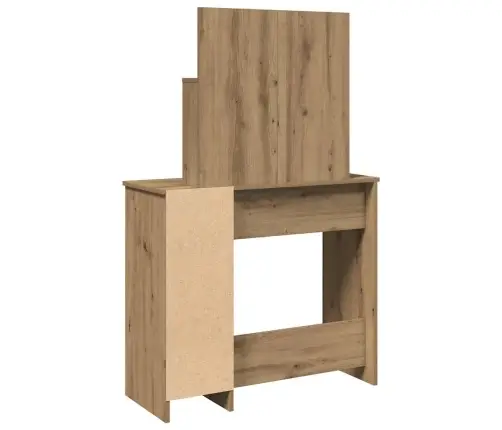 Tualetes Galdiņš Ar Spoguli Artisan Ozols 86,5X35X136 Cm Vidaxl