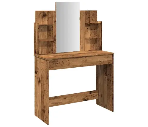 Peegliga Tualettlaud Old Wood 96X39X142 Cm