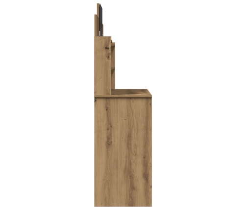 Tualetes Galdiņš Ar Spoguli Artisan Ozols 96X39X142 Cm Vidaxl