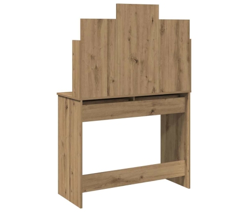 Tualetes Galdiņš Ar Spoguli Artisan Ozols 96X39X142 Cm Vidaxl