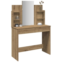 Tualetes Galdiņš Ar Spoguli Artisan Ozols 96X39X142 Cm Vidaxl