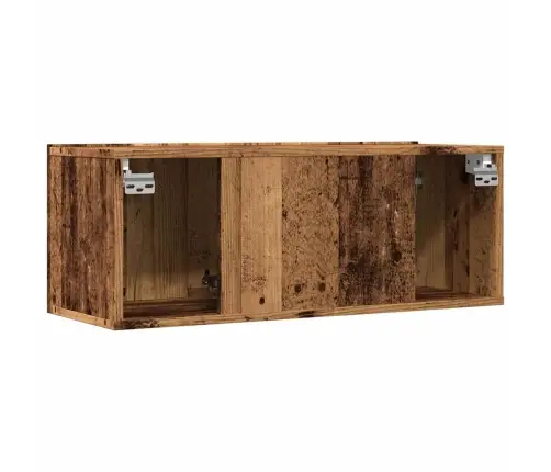 Sieninės Tv Spintelės, 2Vnt., Sendintos Medienos, 80X30X30Cm Sieninės Tv Spintelės, 2Vnt., Sendintos Medienos, 80X30X30Cm