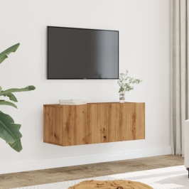2 Daļ. Sienas Televizora Skapja Komplekts Artisian Oak Vidaxl