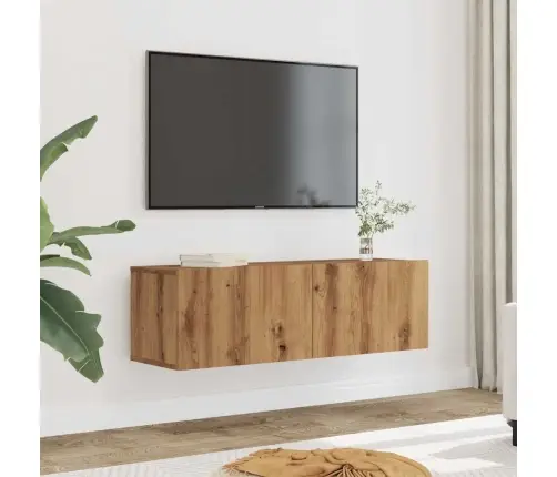 Sienas Tv Skapīši, 2 Gab., Koka Krāsa, 100X30X30 Cm Vidaxl Sienas Tv Skapīši, 2 Gab., Koka Krāsa, 100X30X30 Cm Vidaxl