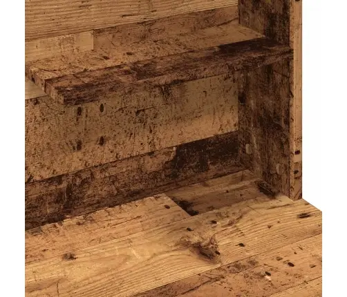 Tualetes Galdiņš Ar Led Old Wood 74,5X40X141 Cm Vidaxl