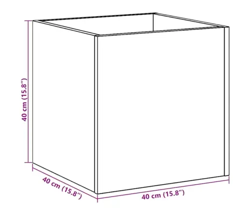 Istutuskast Artisan Oak 40X40X40 Cm Engineered Wood