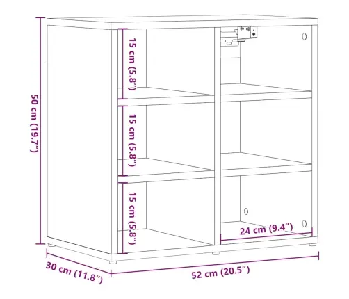 Batų Spintelė Artisan Oak 52X30X50 Cm