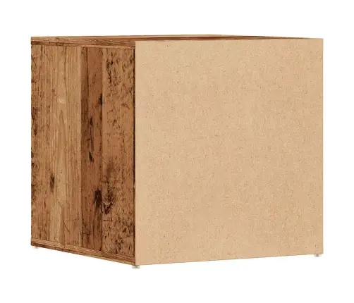 Kastes Atvilktne Old Wood 40,5X40X40 Cm Engineered Wood Vidaxl