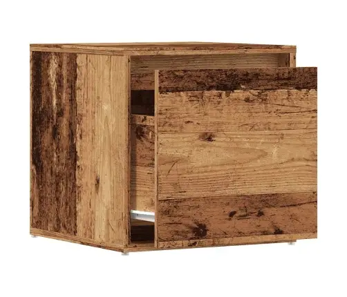 Kastes Atvilktne Old Wood 40,5X40X40 Cm Engineered Wood Vidaxl