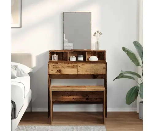 Taburetė Old Wood 70X35X45 Cm Engineered Wood