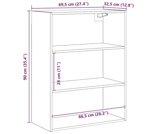 Piekarams Skapītis, Ozolkoka Amatnieks, 69,5X32,5X90 Cm Vidaxl