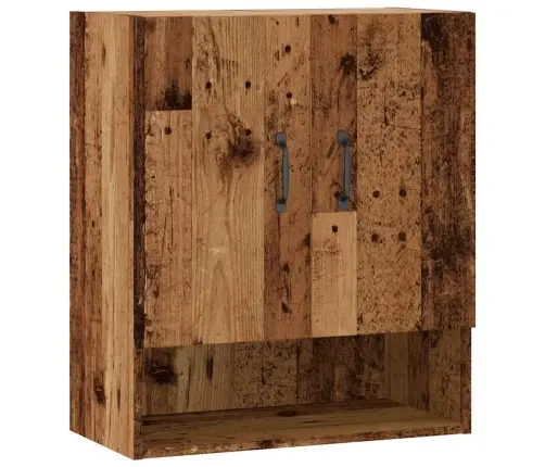Sienas Skapītis, Veca Koka, 60X31X70 Cm, Inženierijas Koks Vidaxl