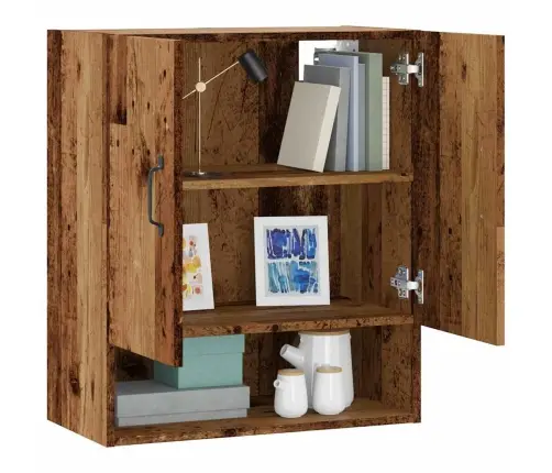 Sienas Skapītis, Veca Koka, 60X31X70 Cm, Inženierijas Koks Vidaxl